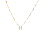 Petite Letter Necklace - 14K Gold Vermeil