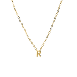Petite Letter Necklace - 14K Gold Vermeil