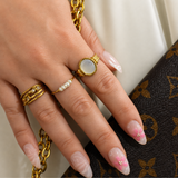 Sophia Ring - 18K Gold Plated Stainless Steel