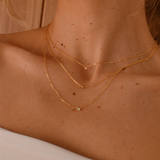 Petite Birthstone Necklace - 14K Gold Vermeil