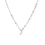 Petite Letter Necklace - Sterling Silver