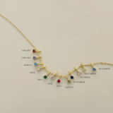 Petite Birthstone Charm - 14K Gold Plated