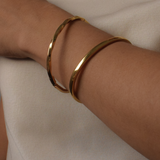 Essential Golf Bangle - 18K Gold Plated Stainless Steel