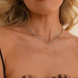 Petite Tennis Necklace - Sterling Silver
