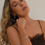 Petite Tennis Necklace - Sterling Silver