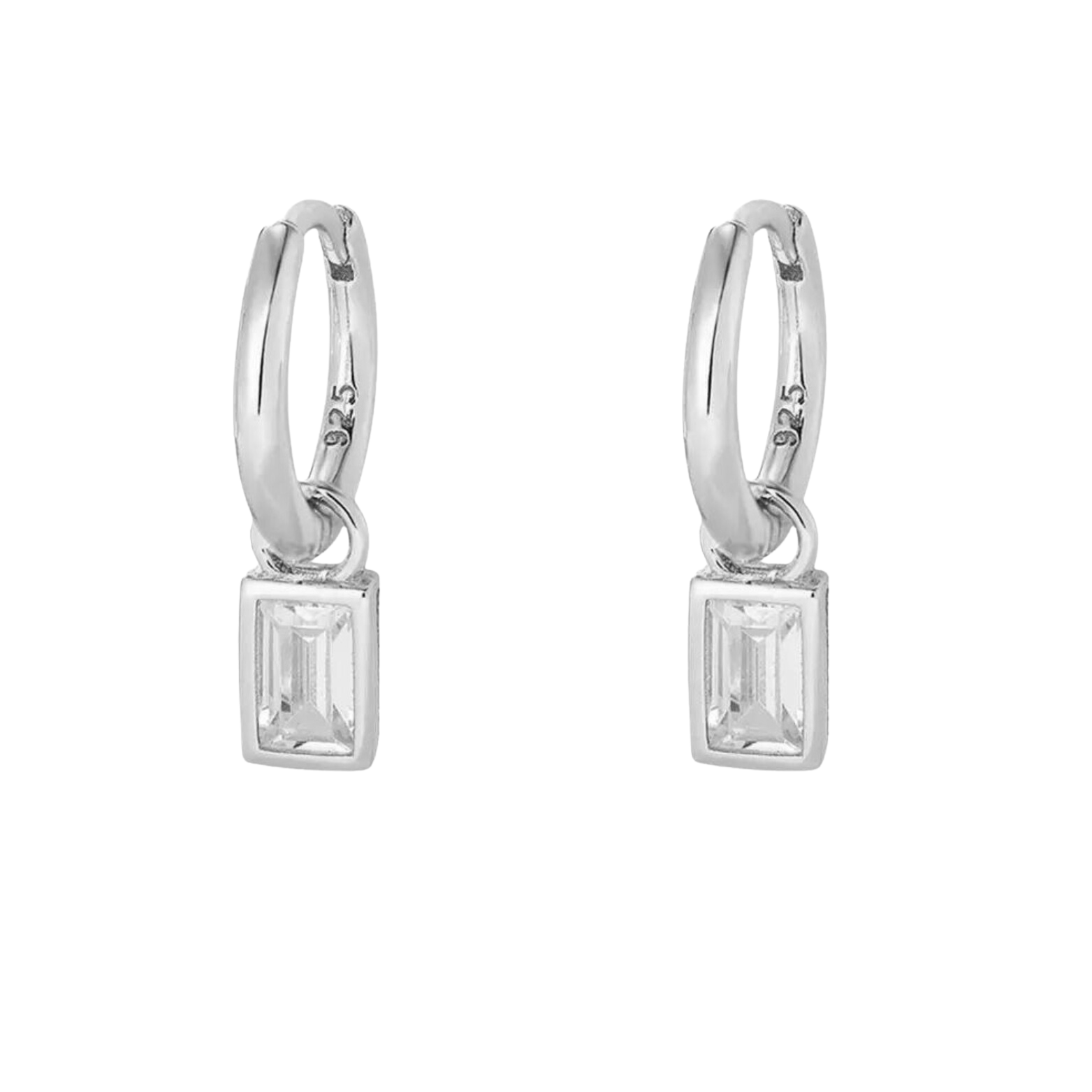 Sterling silver Clara Hoops earrings 