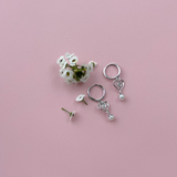 Love Note Hoops - Sterling Silver
