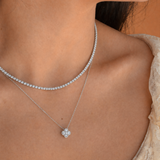 Petite Tennis Necklace - Sterling Silver