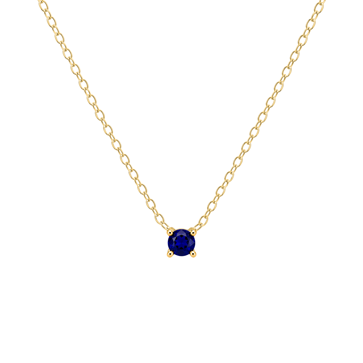 Petite Birthstone Necklace - 14K Gold Vermeil
