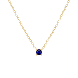 Petite Birthstone Necklace - 14K Gold Vermeil
