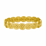 Spiral Bangle - 18K Gold Plated Stainless Steel