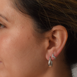 Tessa Hoops - Sterling Silver