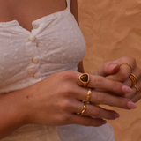 Ember Ring - 18K Gold Plated Stainless Steel