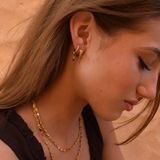 Starlight Hoops - 14K Gold Plated