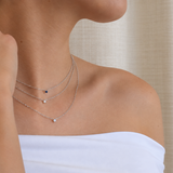 Petite Birthstone Necklace - Sterling Silver