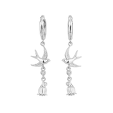 Homeward Hoops - Sterling Silver