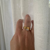 Spiral Ring - 18K Gold Plated Stainless Steel