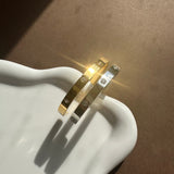 Port Cuff Bangle - 18K Gold Stainless Steel