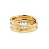 Spiral Ring - 18K Gold Plated Stainless Steel