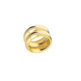 Double Barrel - 18K Stainless Steel Rings