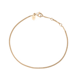 2mm Curb Bracelet - 14K Gold Plated