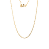 2mm Curb Chain - 14K Gold Plated