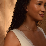 Infinite Bezel Tennis Necklace - 14K Gold Vermeil