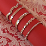 Crescent Bangle - Stainless Steel