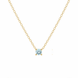 Petite Birthstone Necklace - 14K Gold Vermeil
