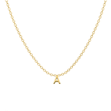 Petite Letter Necklace - 14K Gold Vermeil