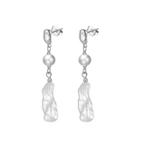 Morgan Pearl Studs - Sterling Silver