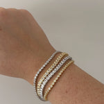 Tennis bracelet up close