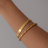 Bobble Bangle - 18K Gold Plated Stainless Steel