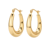 Trina Hoops - 14K Gold Plated