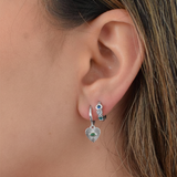 Serafina Hoops - Sterling Silver
