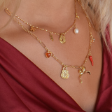 Deco Link Necklace - 14K Gold PVD Plated