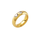 Dasha Dome Ring - 18K Gold Plated Stainless Steel