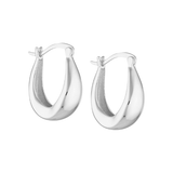Tessa Hoops - Sterling Silver