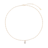 Freshwater Pearl Necklace - Sterling Silver 14K Gold PVD Plated