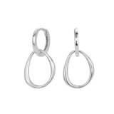 Simone Hoops - Sterling Silver