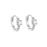 Natalie Mini Huggies - Sterling Silver