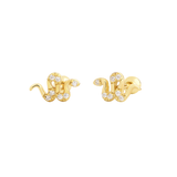 Petite Snake Studs - 14K Gold Plated