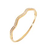 Shoreline Bangle - 18K Gold Plated Stainless Steel
