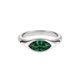 Emerald Vanessa Ring - Stainless Steel