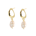 14K gold-plated Vacation Studs earrings displayed against a white backdrop