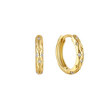 14K gold-plated Celeste Hoops earrings 