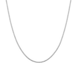 Sterling silver Tiffany necklace with a diamond-shaped pendant