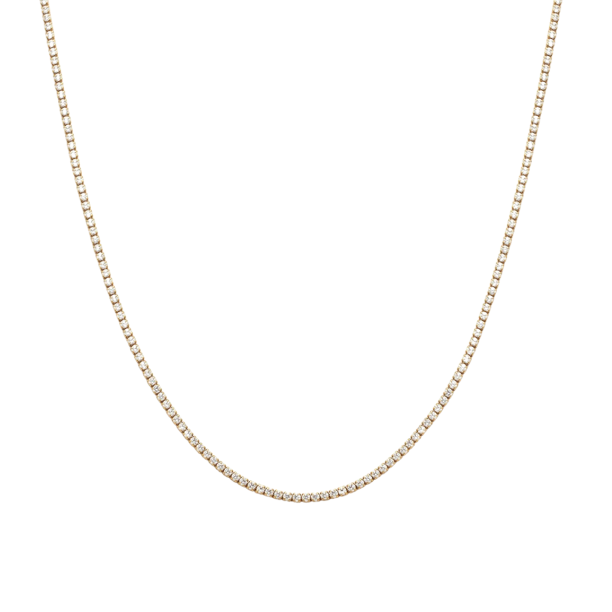 A Tiffany necklace with 14K gold plating and a delicate pendant