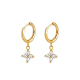 Starburst Hoops - 14K Gold Plated