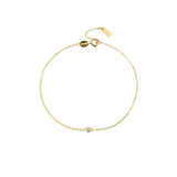 Petite Brilliant Bracelet - 14k Gold Vermeil